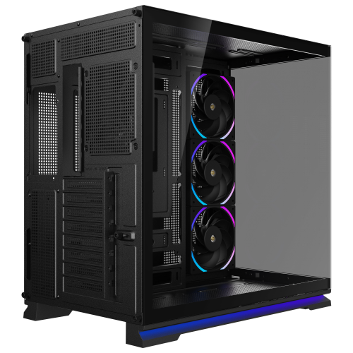 Powercool Plasma Mid Tower Gaming Case - Black 